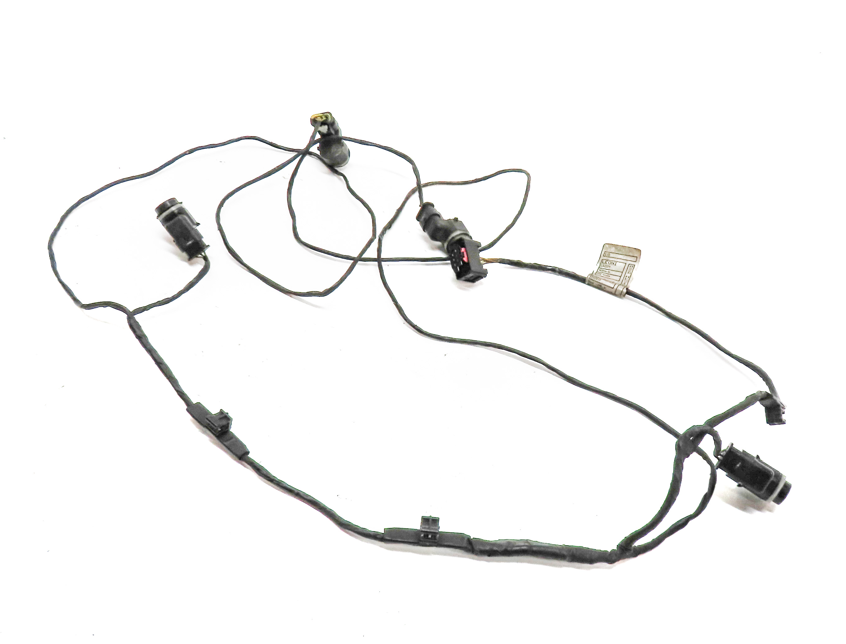 2012 BMW X5 (E70) REAR PARK ASSIST PDC DISTANCE CONTROL WIRE SENSOR SET/4 (Gray) — exact item pictured
